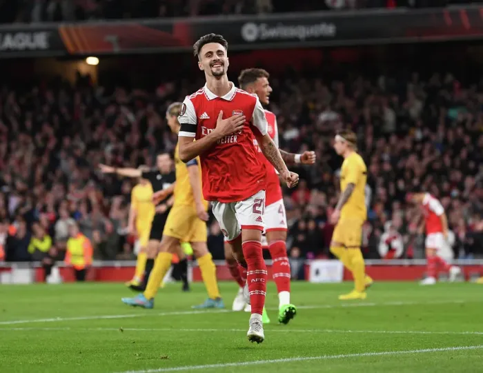 Framed Print : Arsenal's Fabio Vieira Scores Hat-trick: Arsenal Dominates FK Bodo / Glimt in Europa League Framed Print : Arsenal's Fabio Vieira Scores Hat-trick: Arsenal Dominates FK Bodo / Glimt in Europa League