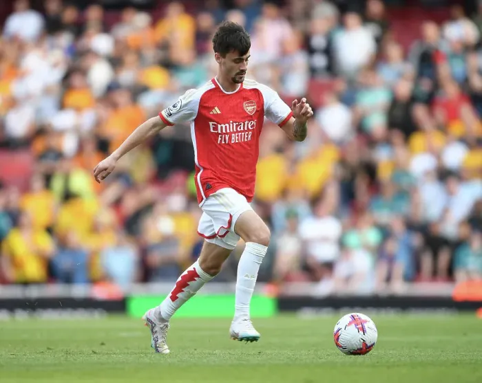 Framed Print : Arsenal's Fabio Vieira Shines: Gunners Triumph Over Wolverhampton Wanderers in Premier League Clash (2022-23)