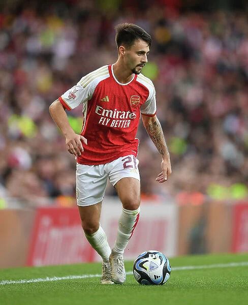 Arsenal's Fabio Vieira Shines in Emirates Cup: Arsenal FC vs AS Monaco (2023-24)