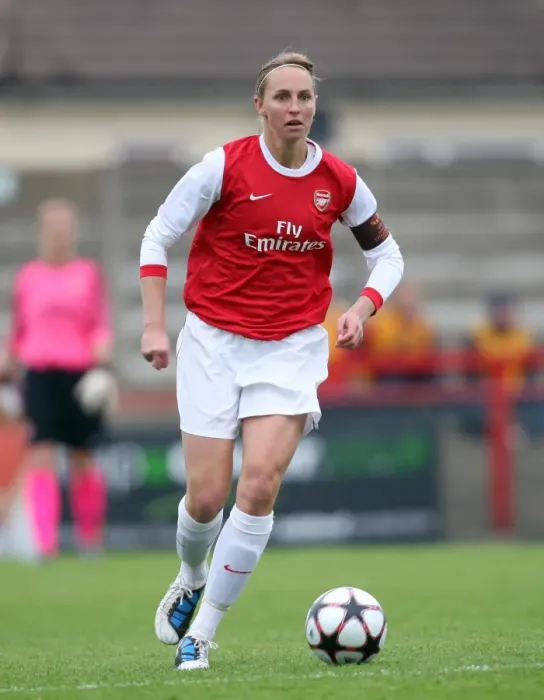 Framed Print : Arsenal's Faye White Leads Dominant 9-0 Victory Over ZFK Masinac in UEFA Women's Champions League