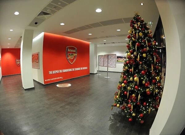 Arsenal's Festive Emirates: Christmas Trees at Arsenal v Hull City (2013-14)