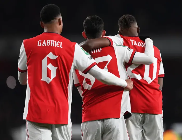 Framed Print : Arsenal's Five-Star Performance: Patino Scores Quarters Final Goal Against Sunderland