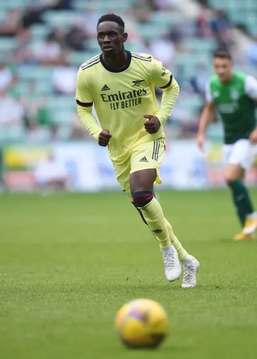 Framed Print : Arsenal's Flo Balogun in Action: Hibernian vs Arsenal Pre-Season Friendly, Edinburgh, Scotland (2021-22) Framed Print : Arsenal's Flo Balogun in Action: Hibernian vs Arsenal Pre-Season Friendly, Edinburgh, Scotland (2021-22)