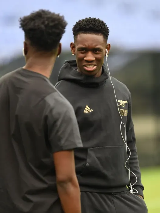 Framed Print : Arsenal's Flo Balogun Prepares for Arsenal v Everton Pre-Season Clash in Baltimore Framed Print : Arsenal's Flo Balogun Prepares for Arsenal v Everton Pre-Season Clash in Baltimore