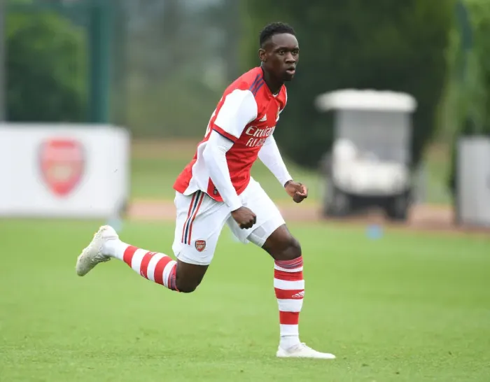 Framed Print : Arsenal's Flo Balogun Stars in Pre-Season Victory over Millwall
