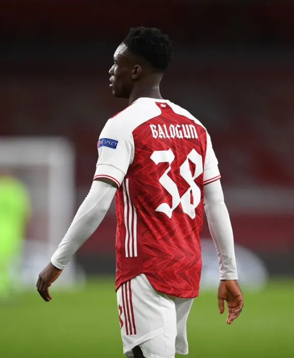 Framed Print : Arsenal's Flo Balogun in UEFA Europa League: Playing Behind Closed Doors Framed Print : Arsenal's Flo Balogun in UEFA Europa League: Playing Behind Closed Doors