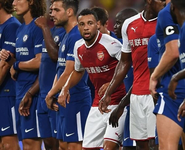 Arsenal's Francis Coquelin in Action against Chelsea in Beijing's Pre-Season Friendly (2017)