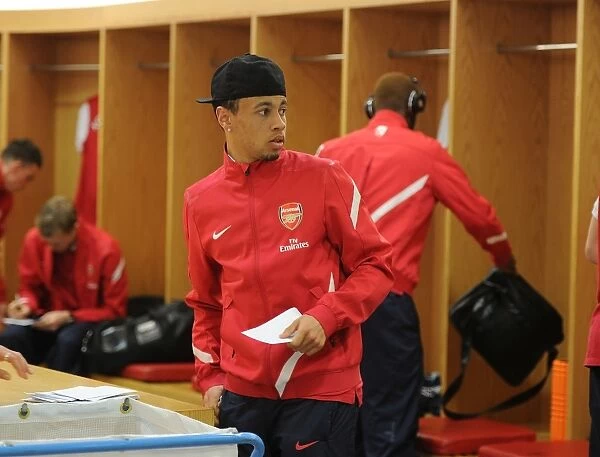 Arsenal's Francis Coquelin Gears Up for Arsenal vs. Wolverhampton Wanderers (2011-2012)