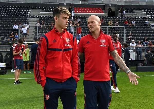 Arsenal's Freddie Ljungberg and Robbie Burton Prepare for Angers Friendly