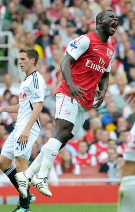 Framed Print : Arsenal's Frimpong Scores the Winner: Arsenal 1-0 Swansea City, Premier League 2011-12