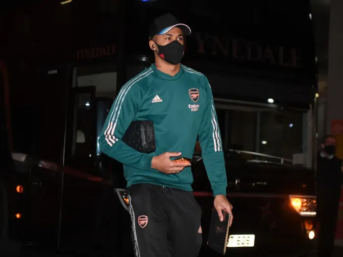 Framed Print : Arsenal's Gabriel Arrives at Emirates Stadium before Arsenal vs Leeds United (Premier League, 2020-21) Framed Print : Arsenal's Gabriel Arrives at Emirates Stadium before Arsenal vs Leeds United (Premier League, 2020-21)