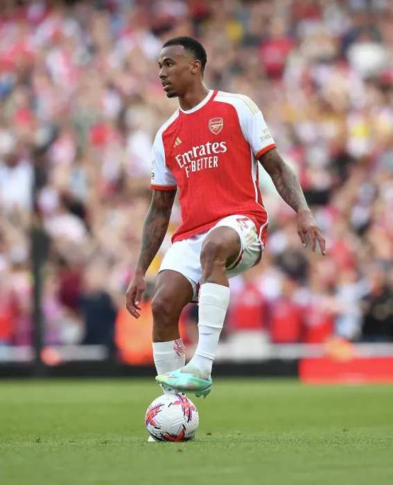 Framed Print : Arsenal's Gabriel Clashes with Wolverhampton Wanderers in Premier League Battle (2022-23) Framed Print : Arsenal's Gabriel Clashes with Wolverhampton Wanderers in Premier League Battle (2022-23)