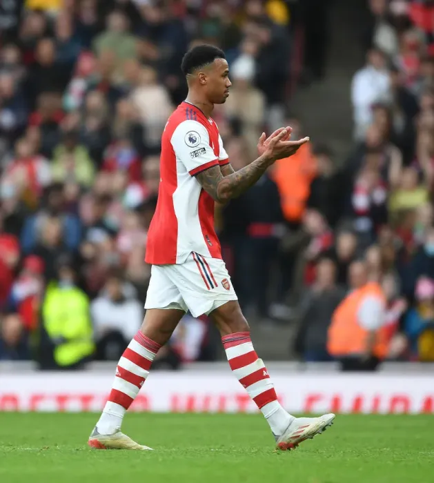 Framed Print : Arsenal's Gabriel Dismissed: Arsenal vs Manchester City, Premier League 2021-22 Framed Print : Arsenal's Gabriel Dismissed: Arsenal vs Manchester City, Premier League 2021-22