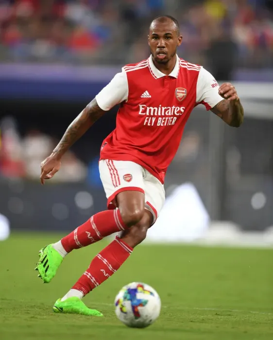 Framed Print : Arsenal's Gabriel Faces Everton in Pre-Season Showdown Framed Print : Arsenal's Gabriel Faces Everton in Pre-Season Showdown