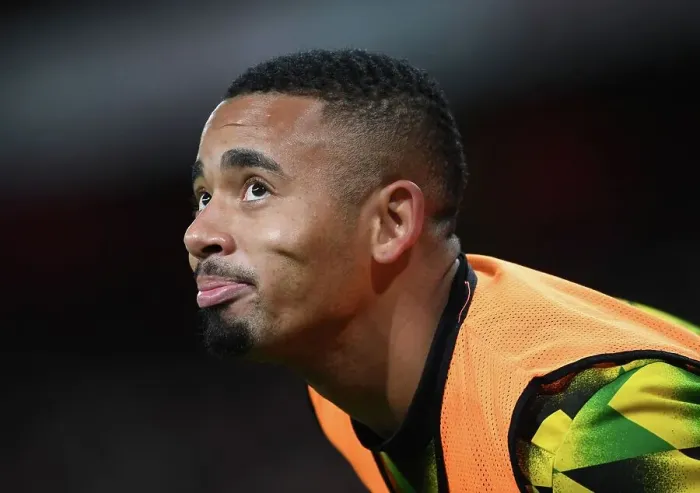 Framed Print : Arsenal's Gabriel Jesus in Action against Brighton & Hove Albion in Carabao Cup Third Round