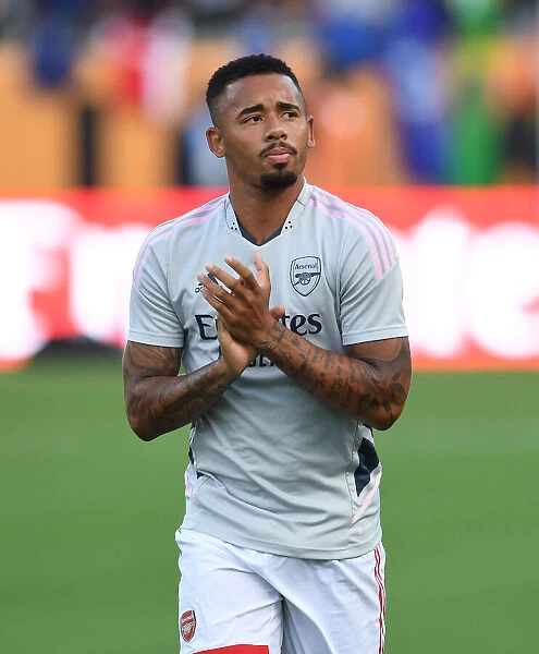 Arsenal's Gabriel Jesus Greets Fans Before Arsenal vs. Chelsea - Florida Cup 2022-23