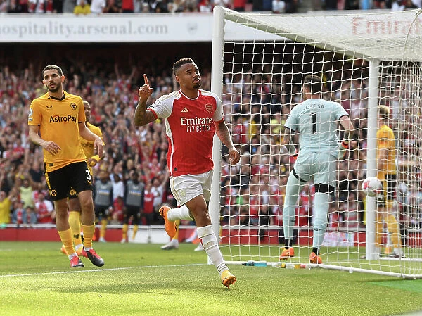Arsenal's Gabriel Jesus Scores Brace: Gunners Secure 4-0 Victory Over Wolverhampton Wanderers (2022-23)