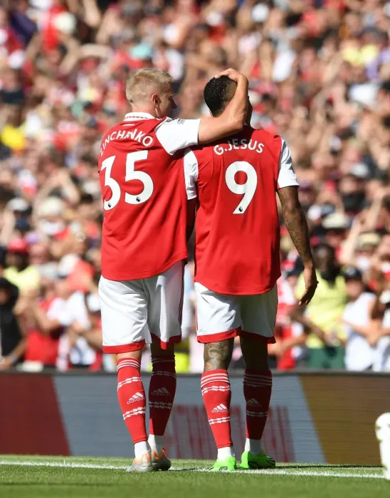 Framed Print : Arsenal's Gabriel Jesus Scores First Goal: Arsenal FC vs Leicester City, Premier League 2022-23
