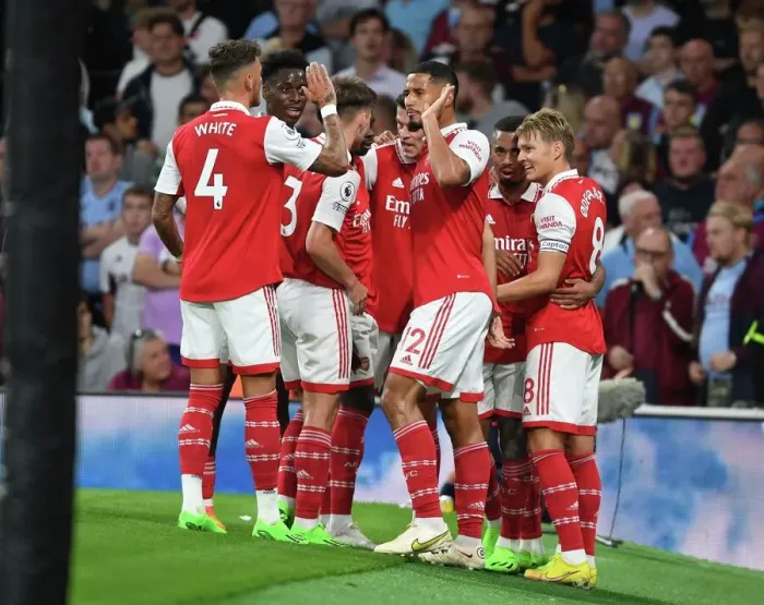 Framed Print : Arsenal's Gabriel Jesus Scores First Goal of the Season against Aston Villa