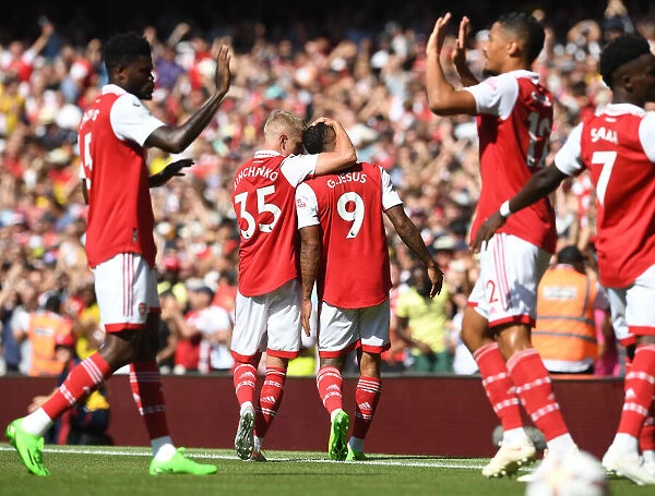 Arsenal's Gabriel Jesus Scores First Goal vs. Leicester City in 2022-23 Premier League