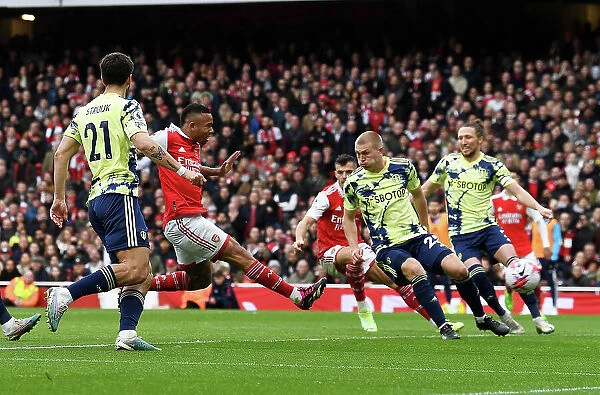 Arsenal's Gabriel Jesus Scores Third Goal Against Leeds United in the Premier League (2022-23)