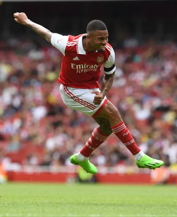 Framed Print : Arsenal's Gabriel Jesus Shines in Emirates Cup Clash Against Sevilla, 2022