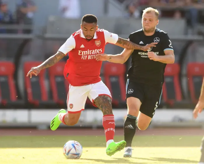 Framed Print : Arsenal's Gabriel Jesus Shines in Pre-Season Clash Against 1. FC Nürnberg, Germany (July 2022)