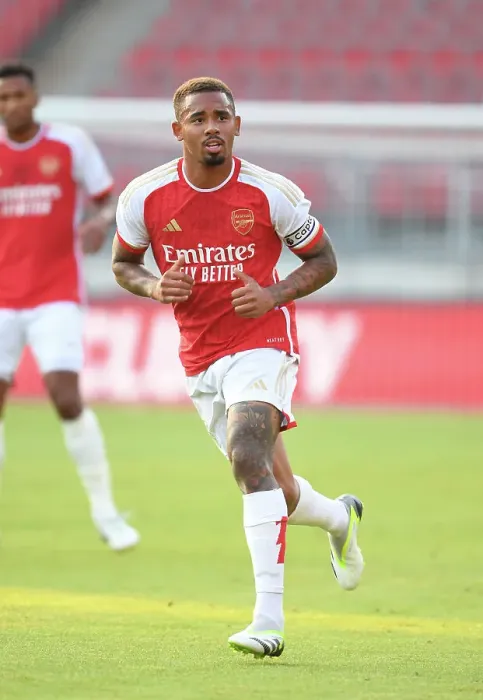 Framed Print : Arsenal's Gabriel Jesus Shines in Pre-Season Clash against Nuremberg, 2023