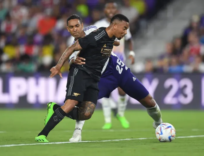 Framed Print : Arsenal's Gabriel Jesus Trains with Orlando City SC during 2022 Pre-Season Friendly Framed Print : Arsenal's Gabriel Jesus Trains with Orlando City SC during 2022 Pre-Season Friendly