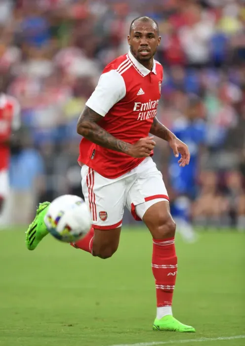 Framed Print : Arsenal's Gabriel Magalhaes in Action: Arsenal vs. Everton (2022-23) Pre-Season Friendly Framed Print : Arsenal's Gabriel Magalhaes in Action: Arsenal vs. Everton (2022-23) Pre-Season Friendly