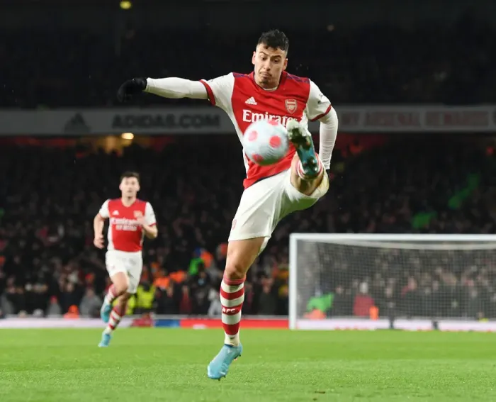 Framed Print : Arsenal's Gabriel Martinelli Faces Off Against Liverpool in Premier League Showdown Framed Print : Arsenal's Gabriel Martinelli Faces Off Against Liverpool in Premier League Showdown