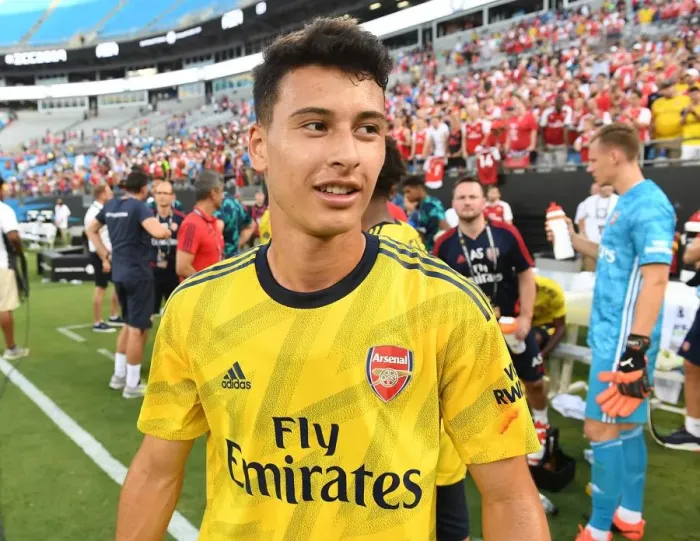 Framed Print : Arsenal's Gabriel Martinelli Post-Match at 2019 International Champions Cup in Charlotte Framed Print : Arsenal's Gabriel Martinelli Post-Match at 2019 International Champions Cup in Charlotte