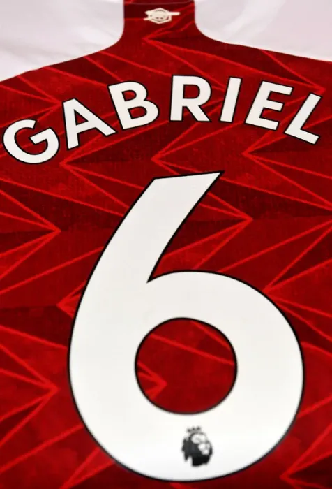 Framed Print : Arsenal's Gabriel: Pre-Game Routine at Empty Emirates Stadium (Arsenal vs Sheffield United, 2020-21) Framed Print : Arsenal's Gabriel: Pre-Game Routine at Empty Emirates Stadium (Arsenal vs Sheffield United, 2020-21)