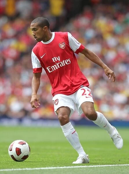 Arsenal's Gael Clichy Scores the Winning Goal in Thrilling 3-2 Emirates Cup Victory over Celtic, 2010
