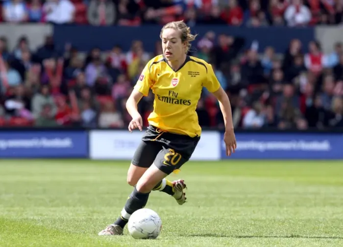 Framed Print : Arsenal's Gemma Davison Celebrates Goal in FA Cup Final Victory over Charlton Athletic (2007) Framed Print : Arsenal's Gemma Davison Celebrates Goal in FA Cup Final Victory over Charlton Athletic (2007)