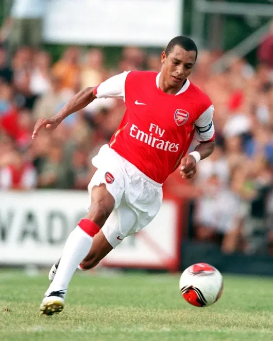 Framed Print : Arsenal's Gilberto in Action during Pre-Season Training, Austria 2006 Framed Print : Arsenal's Gilberto in Action during Pre-Season Training, Austria 2006