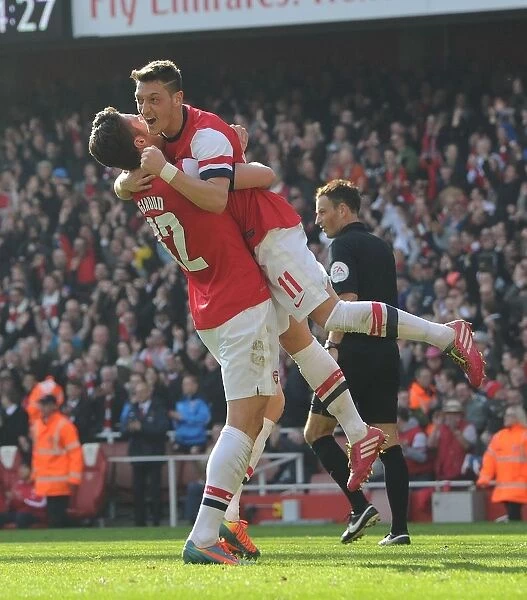 Arsenal's Giroud and Ozil: United in Victory - FA Cup Goal Celebration (2014)