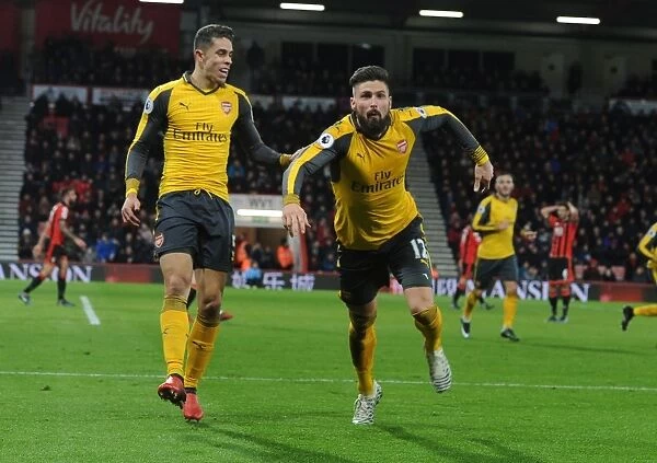 Arsenal's Giroud Scores Hat-Trick: Triumph over AFC Bournemouth in the 2016-17 Premier League