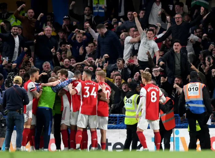 Framed Print : Arsenal's Glorious Comeback: Chelsea vs Arsenal, Premier League 2021-22