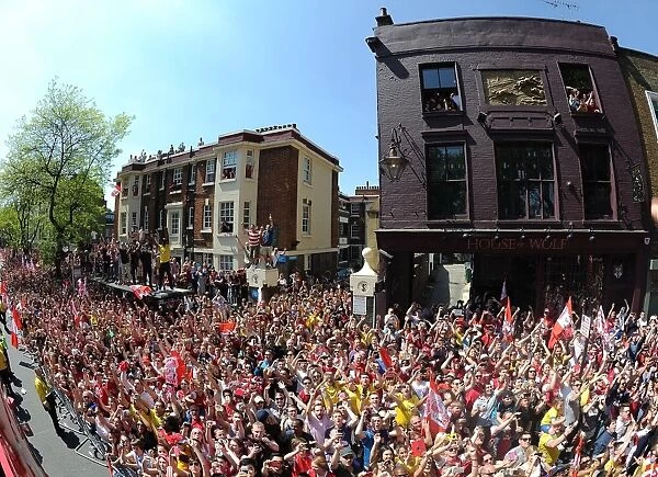Arsenal's Glorious FA Cup Parade through London, May 2014