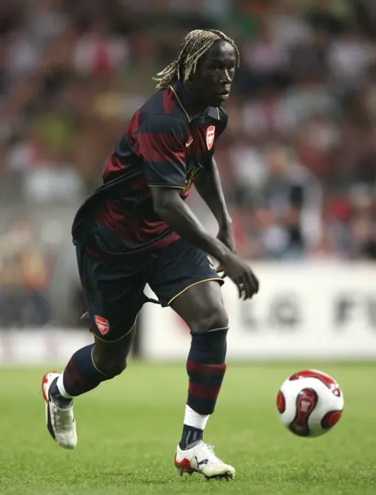 Framed Print : Arsenal's Glory: Bacary Sagna's Winning Goal Against Ajax at ArenA, Amsterdam (April 8, 2007)