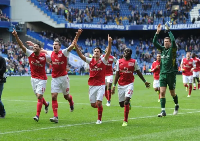 Framed Print : Arsenal's Glory: Celebrating Our Premier League Victory over Chelsea (2011-12) Framed Print : Arsenal's Glory: Celebrating Our Premier League Victory over Chelsea (2011-12)