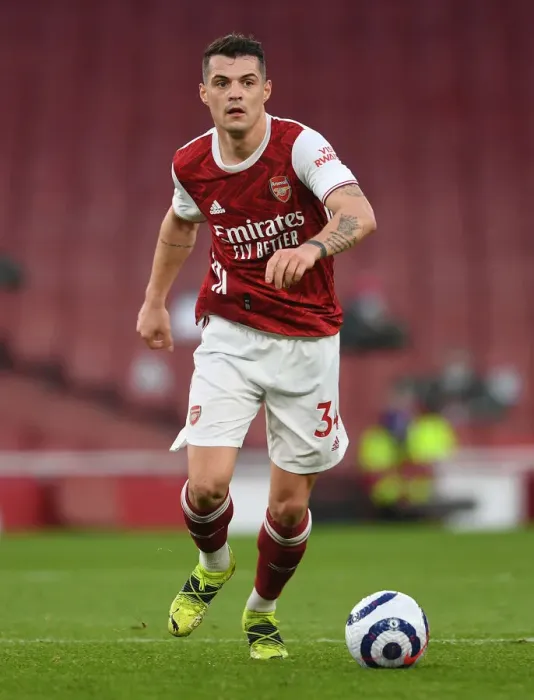 Framed Print : Arsenal's Granit Xhaka in Action: 2021 Premier League Match vs. Manchester City at Emirates Stadium (Behind Closed Doors) Framed Print : Arsenal's Granit Xhaka in Action: 2021 Premier League Match vs. Manchester City at Emirates Stadium (Behind Closed Doors)