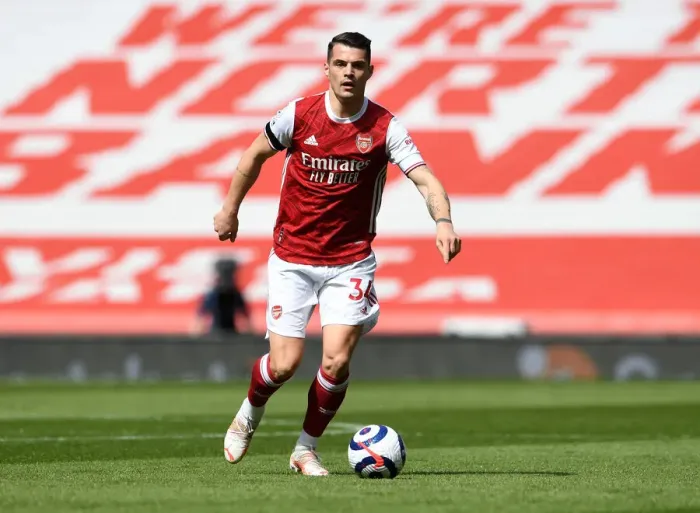 Framed Print : Arsenal's Granit Xhaka in Action Against Fulham: 2020-21 Premier League, Emirates Stadium (Behind Closed Doors) Framed Print : Arsenal's Granit Xhaka in Action Against Fulham: 2020-21 Premier League, Emirates Stadium (Behind Closed Doors)
