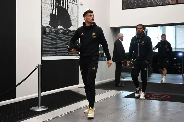 Framed Print : Arsenal's Granit Xhaka Arrives at St. James Park Ahead of Newcastle United Clash (2022-23) Framed Print : Arsenal's Granit Xhaka Arrives at St. James Park Ahead of Newcastle United Clash (2022-23)