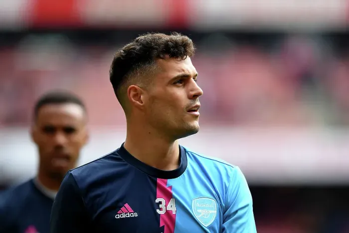 Framed Print : Arsenal's Granit Xhaka Gears Up: Arsenal FC vs Brighton & Hove Albion, Premier League 2022-23 Framed Print : Arsenal's Granit Xhaka Gears Up: Arsenal FC vs Brighton & Hove Albion, Premier League 2022-23