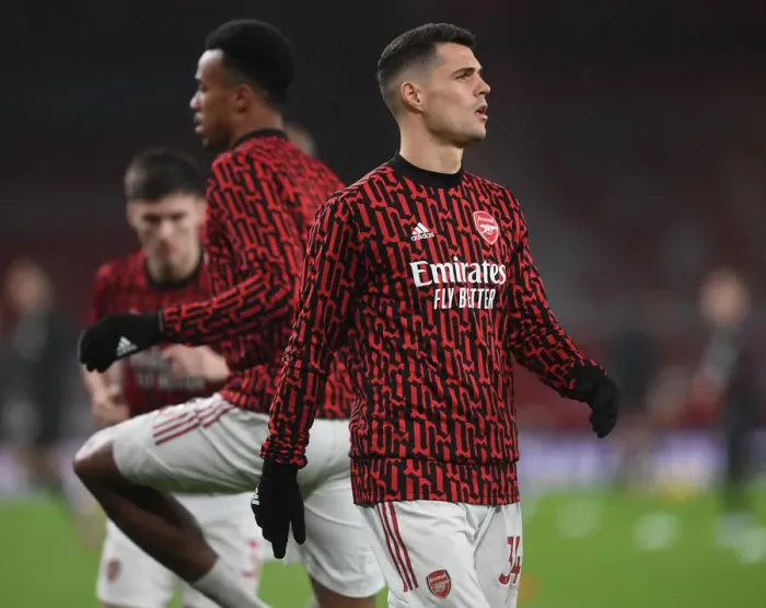 Framed Print : Arsenal's Granit Xhaka Gears Up: Arsenal v Burnley, Premier League 2020-21 Framed Print : Arsenal's Granit Xhaka Gears Up: Arsenal v Burnley, Premier League 2020-21