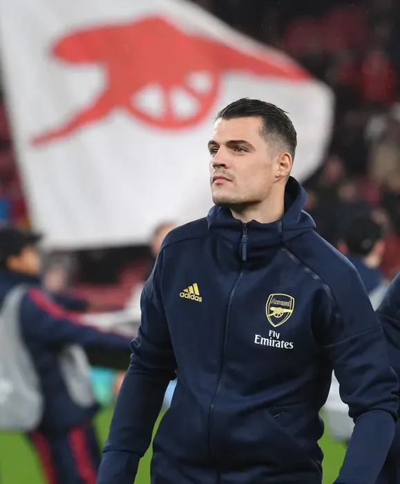 Framed Print : Arsenal's Granit Xhaka Prepares for Eintracht Frankfurt Clash in Europa League Group Stage