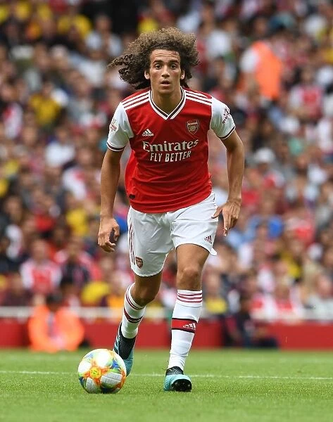 Arsenal's Guendouzi in Action: Arsenal vs. Olympique Lyonnais at Emirates Cup, 2019