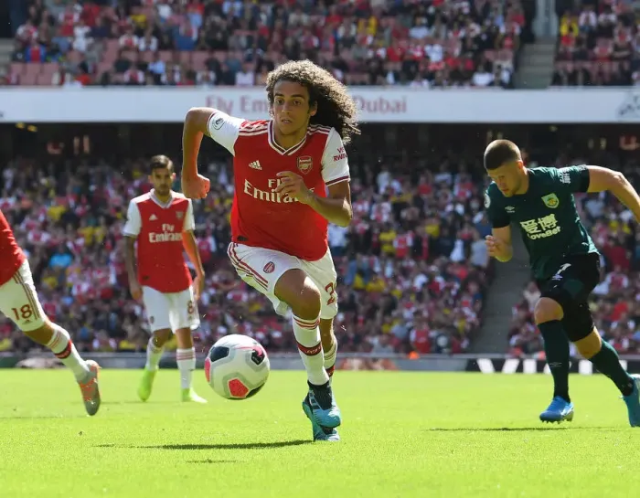 Framed Print : Arsenal's Guendouzi in Action against Burnley in 2019-20 Premier League Framed Print : Arsenal's Guendouzi in Action against Burnley in 2019-20 Premier League